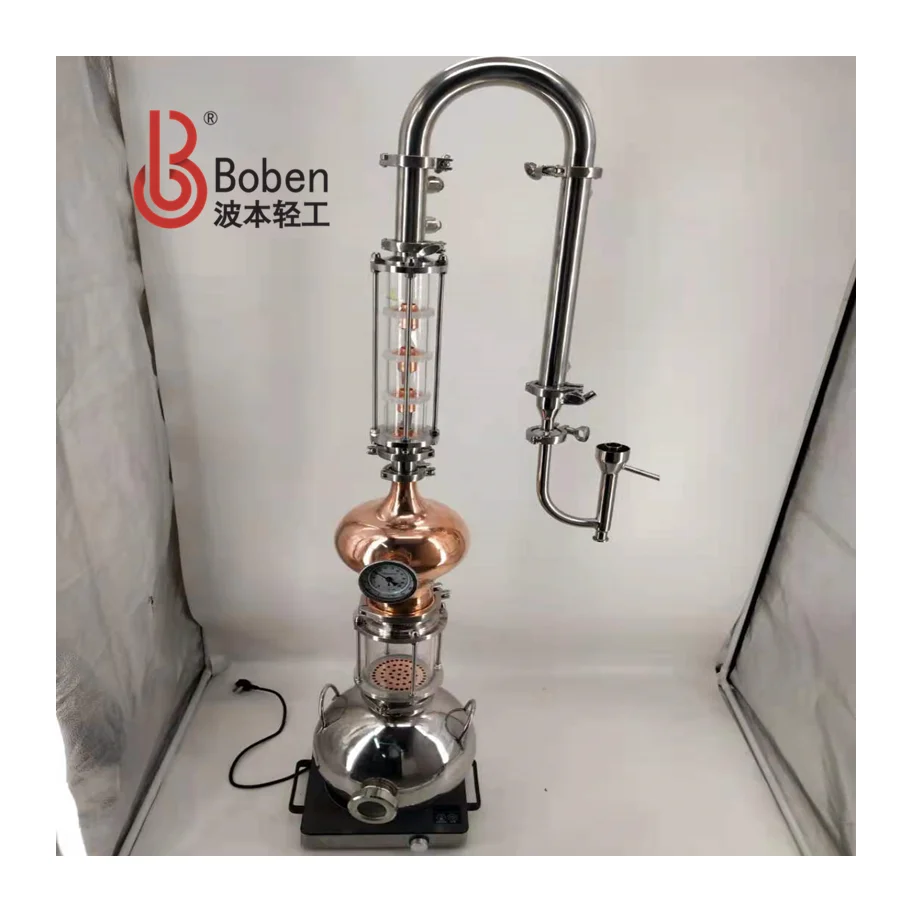 Boben 5L Distillation Equipment Home Distilling Equipment Copper Essential Oil Distillation Equipment Pot Still
