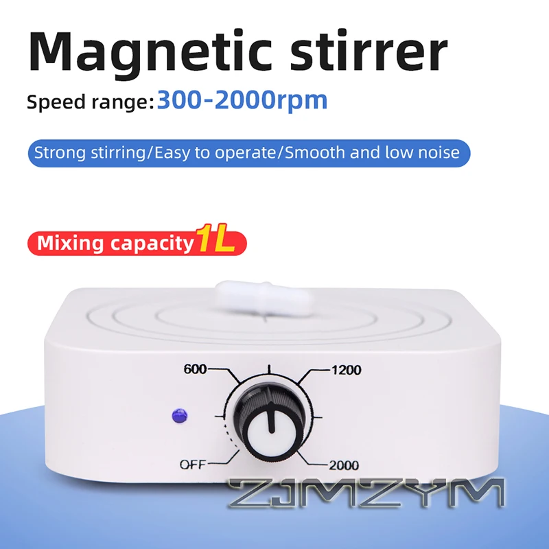 

Мини-магнитная мешалка, 1 л, мини-перемешивающая пластина, магнитный миксер, 300-2000 об/мин, регулируемая лабораторная машина для смешивания жидкостей, вилка европейского стандарта