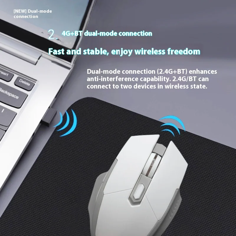 

M100 New Wireless Dual-Mode Mouse Rechargeable Suitable All Computers USB Wireless Mouse