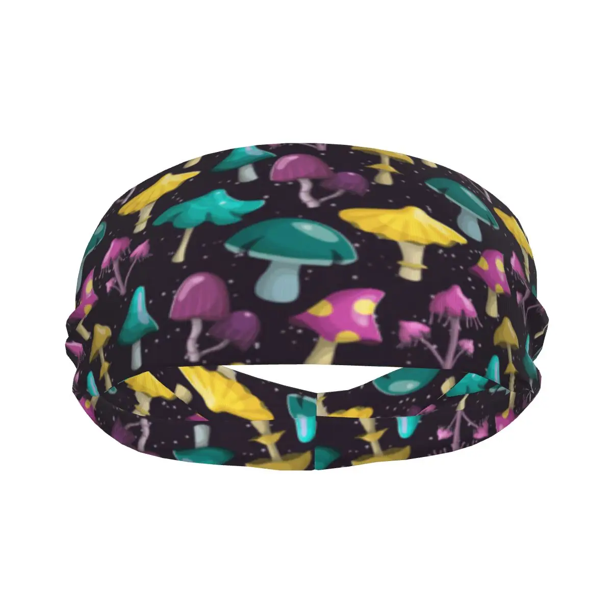 Opaska sportowa przenośna opaska do włosów magiczna wróżka grzyby przywieszka do włosów klamra rowerowa bieganie do ćwiczeń