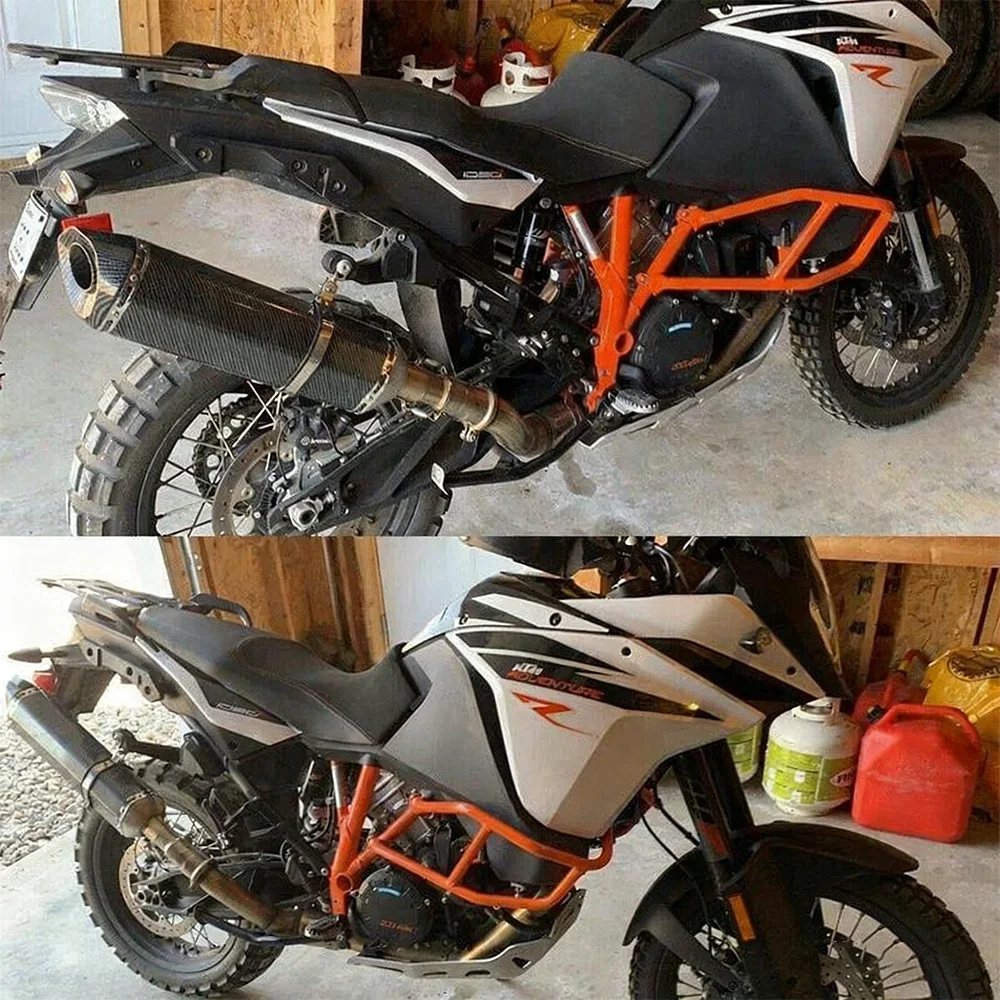 Modified Exhaust & Exhaust Systems for 1290 Super Adventure, 1190, 1090 – Including 470mm Exhaust Pipe, Mid Pipe & Tail Muffler