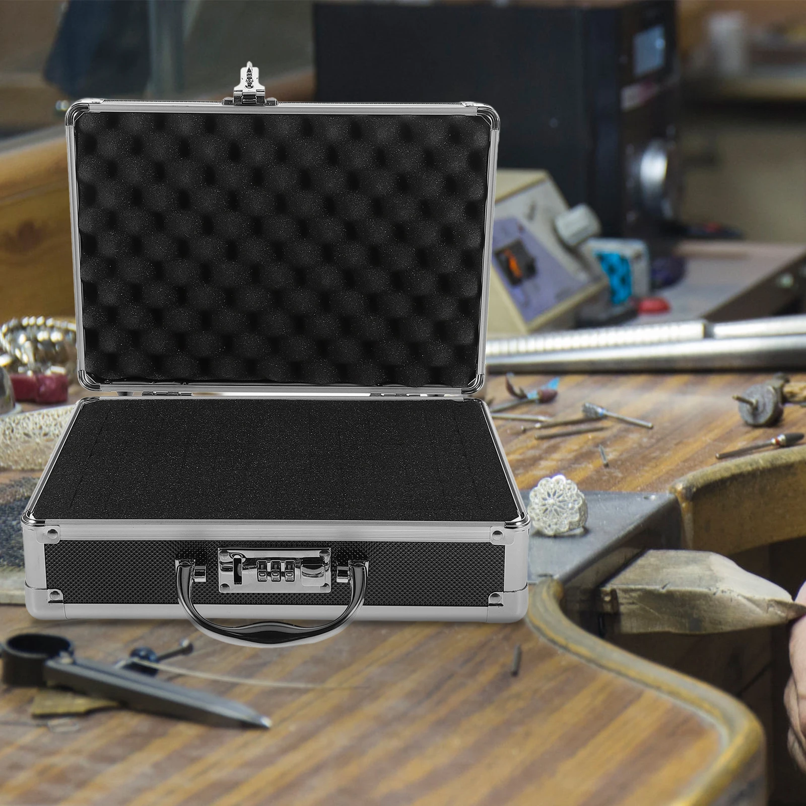 Instrument Box Toolbox Travel Storage Boxes Outdoor Aluminum Alloy Carrying Hard Case