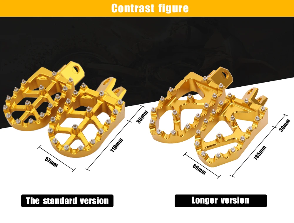 Reposapiés CNC, estriberas y palanca de cambio de marchas para SUZUKI DRZ 400, 400E, 400S, 400SM