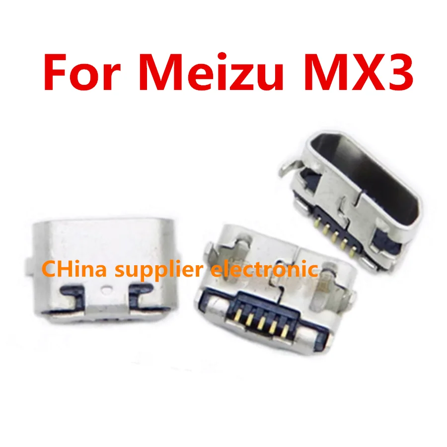 

20pcs-200pcs Micro USB Jack Connector Charging socket For Meizu MX3 M351 M353 M355 M356 Tail Plug