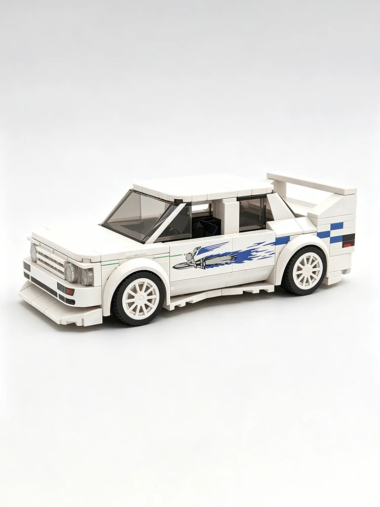 Neue MOC-Geschwindigkeit ​ ​ Serie 1995 City Drift Rennwagen Modellbausatz DIY Modulares Auto-Montage-Spielzeug Sammler-Geschenkset für Erwachsene