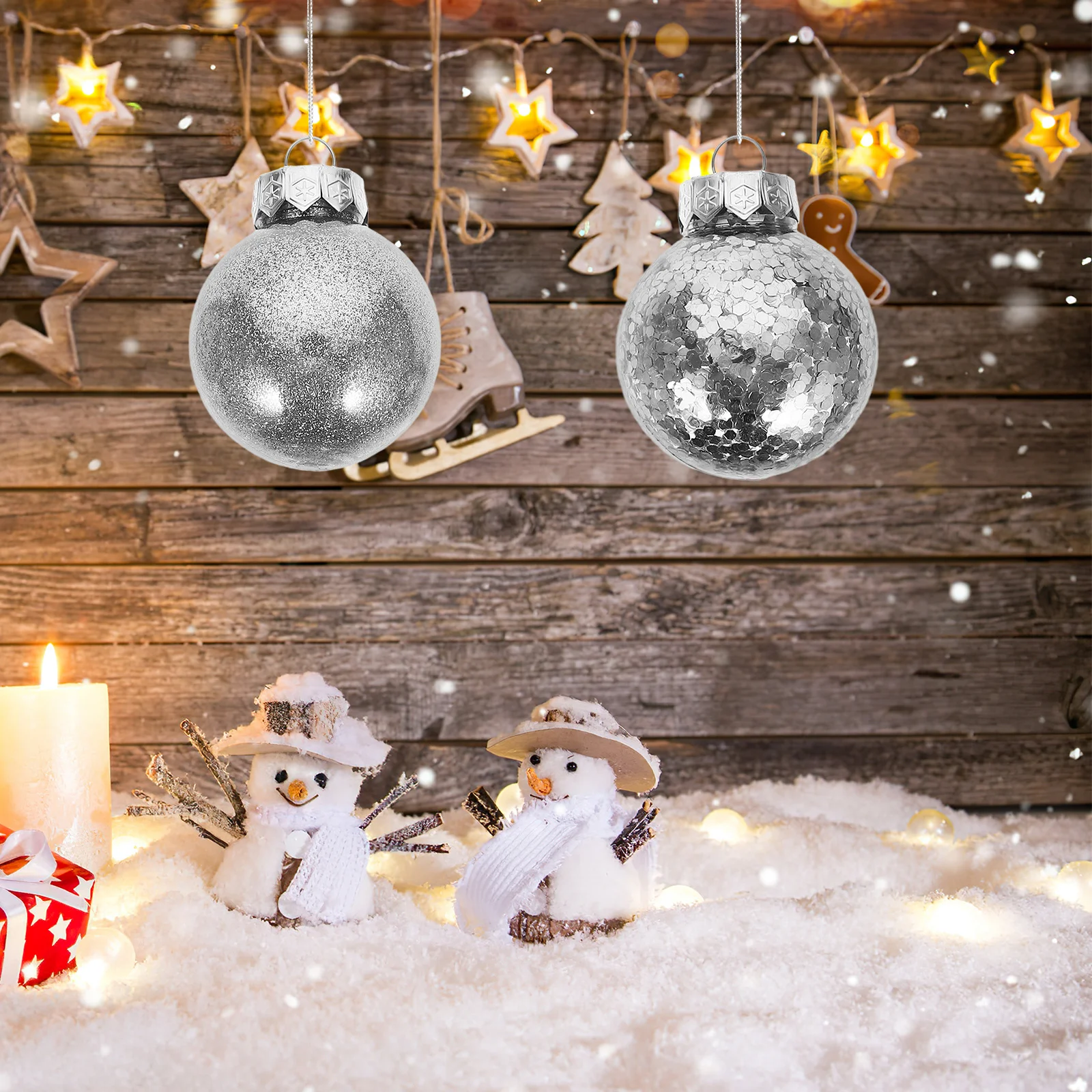 30 قطعة شجرة عيد الميلاد معلقة كرات الكلاسيكية عيد الميلاد زخرفة مجموعة طويلة الأمد الطرف الديكور عيد الميلاد الكرة شجرة معلقة الكرة