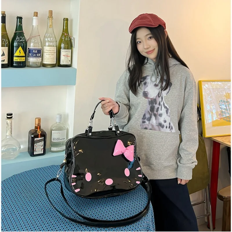 Sanrio Hello Kitty Vintage Purple Handbag Y2K Gothic Style For