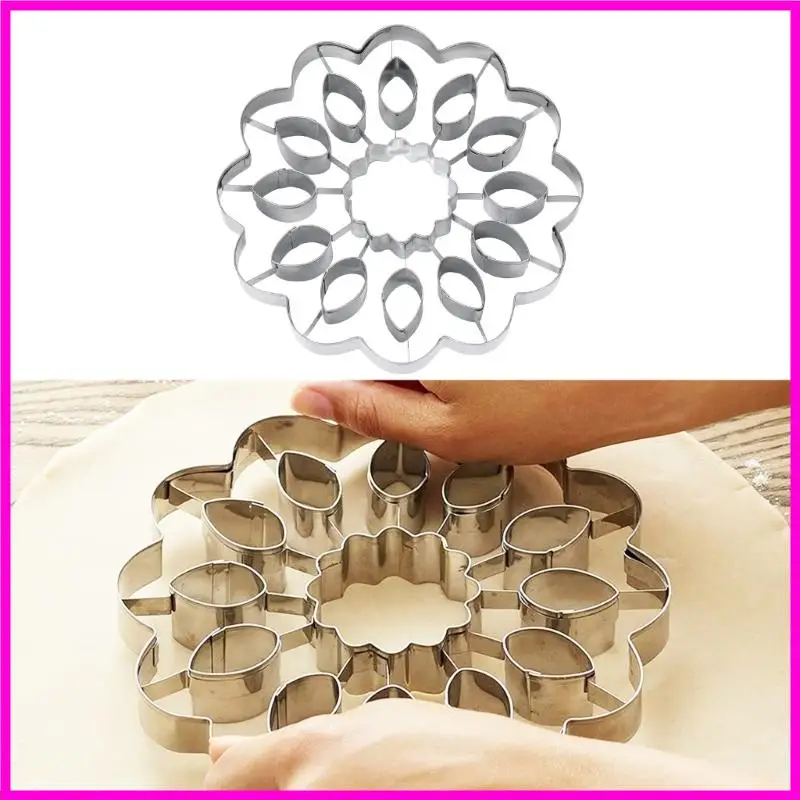 57BE Sun Flor Bolo Bolo aço inoxidável Cutter Cut Cutter Decorativo Mold para entusiastas criativos panificação