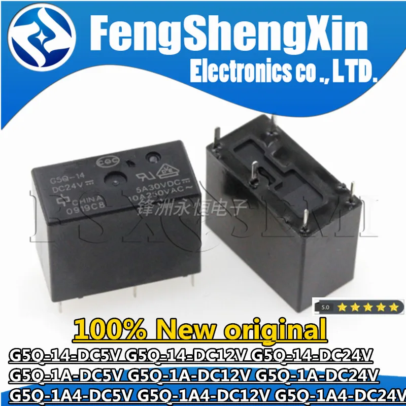 

1pcs G5Q-14-DC5V G5Q-14-DC12V G5Q-14-DC24V G5Q-1A-DC5V G5Q-1A-DC12V G5Q-1A-DC24V G5Q-1A4-DC5V G5Q-1A4-DC12V G5Q-1A4-DC24V Relay