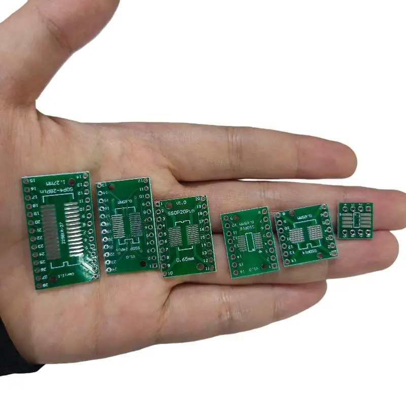 

30/35Pcs SMD SOP24 SOP8 SOP14 SOP16 SOP20 SOP28 Turn To DIP Adapter Converter Plate SOP 8 14 16 20 24 28 PCB Board Kit