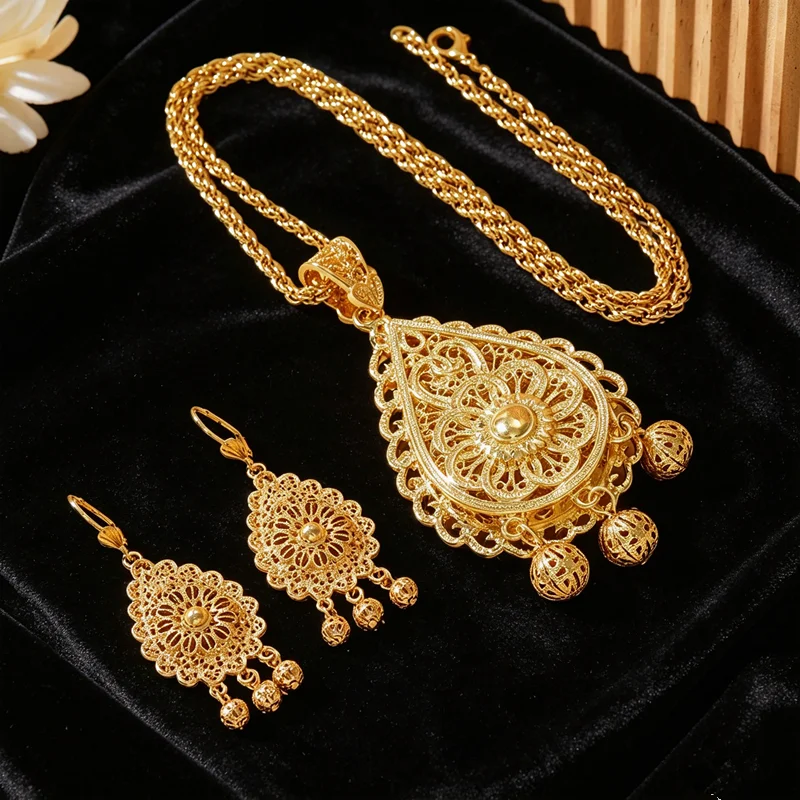 ชุดเครื่องประดับแบบกลวงเคลือบเ - Layered Necklace Set บทวิจารณ์และราคา