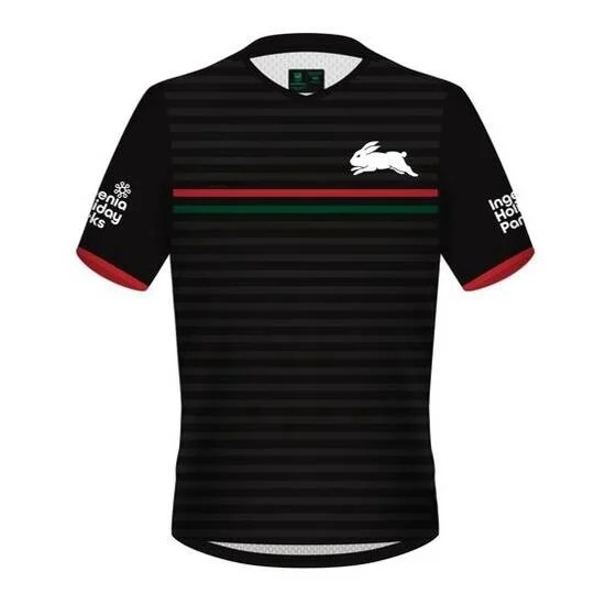 2024 Player Polo - South Sydney Rabitos Black Classic Shirt(Custom name and number )