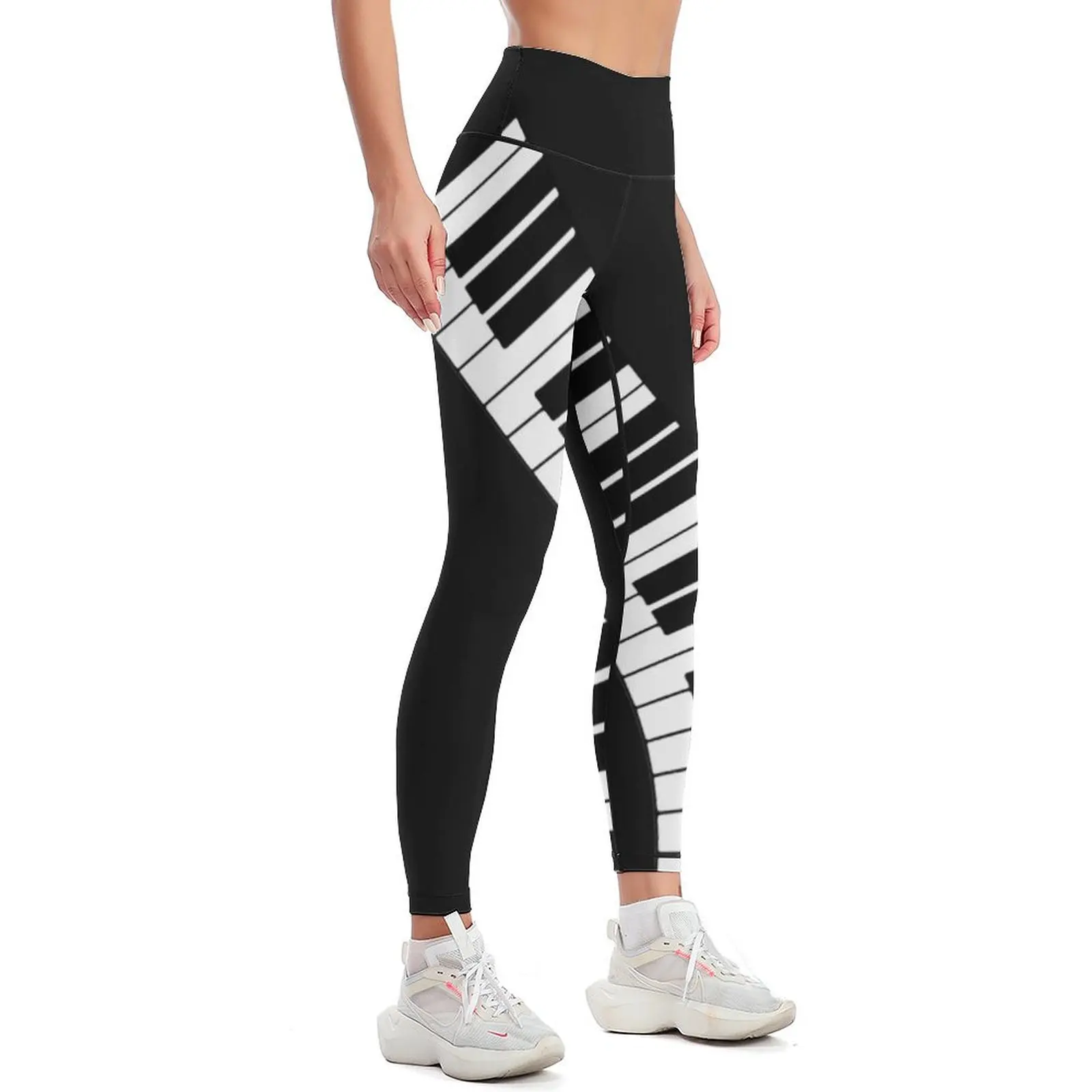 Piano Keyboard Leggings Sports female sports for push up Womens Leggings