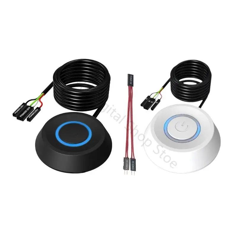96BA External Desktop Start Button for Under Desk Computer Placement