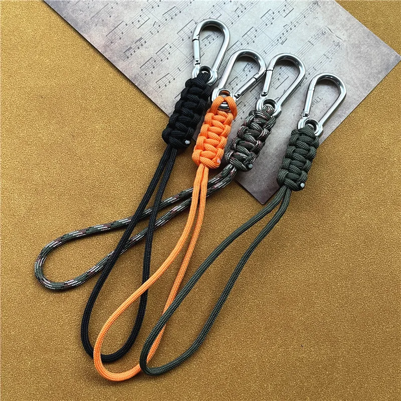 Key Holder for Keys Rope Heavy Metal Key Ring Lanyard Handmade Wrist Lanyard Solid Cord Keychain Universal Landyard Keychain