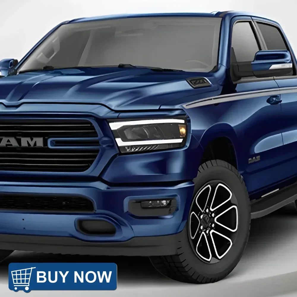 

Для Dodge 2019-2023 RAM 1500 2500 3500 автоматические фары в сборе, обновленная линза проектора «ангельский глаз», светодиодные автомобильные передние фары, аксессуары