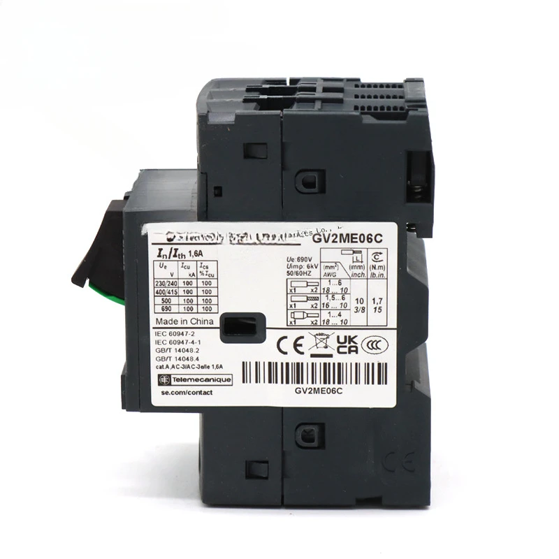 GV2ME04C/GV2ME05C/06C/07C/08C Thermomagnetic Motor Circuit Breaker