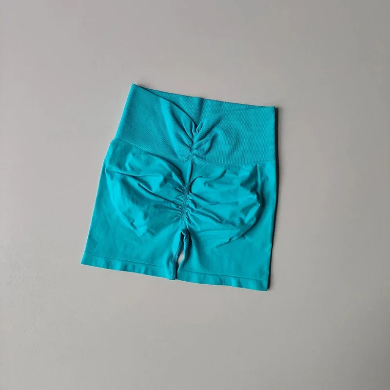 Yoga-Shorts mit hoher Taille, gerafftem Bund und formendem Effekt, 3 Zoll, Bauchstütze, atmungsaktiv, elastisch, Fitness-Shorts für Damen, Pilates, Fitnessstudio – Detail 15