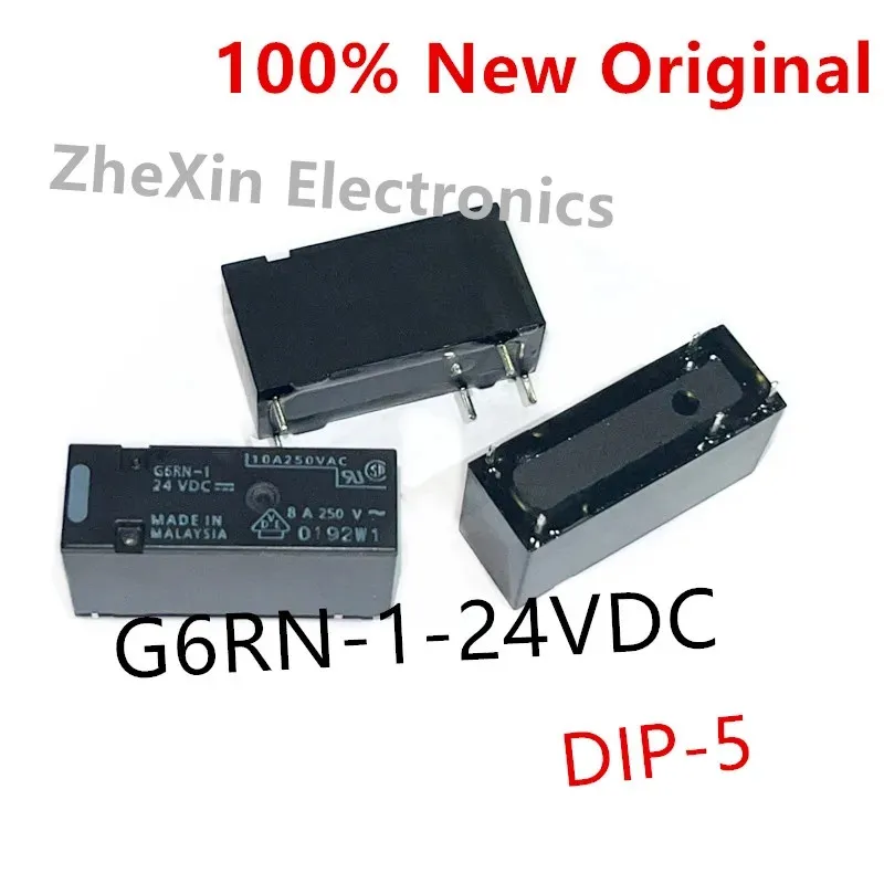 5-10 Pçs/lote G6RN-1-24VDC 、 G6RN-1-12VDC 、 G6RN-1-5VDC DIP-5 Novo Relé de Potência G6RN-1 DC12 、 G6RN-1 DC24 、 G6RN-1 DC5