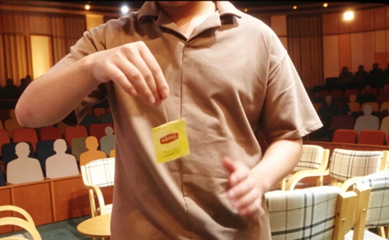 Card to Tea Bag Magic Trick Selected Card Transformation Tea Bag Appearance Visual Close Up Magic Prop for Magicians
