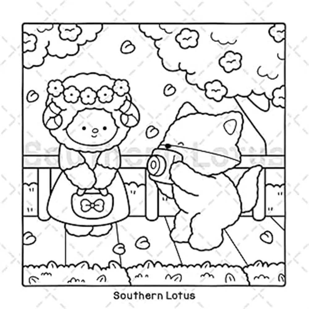 Fuzzy In Love Coloring Book for Adults and Teens Featuring Little Fuzzy Animals in Love Moments and Cozy Activities Colorin Book image 3