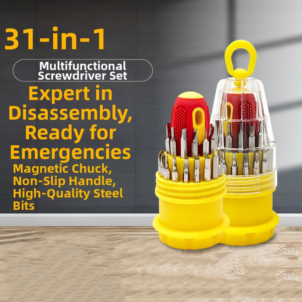 Screw Tool Set Chrome Aluminum Steel Magnetic Screwdriver Set For Electronic Devices Accessories Disassembly Tool