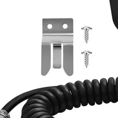 

Ham Radio Operation Hand Mic Spiral Cable Mic Superior Bending Strength Scratch Resistant Cable Impact-resistant Shell