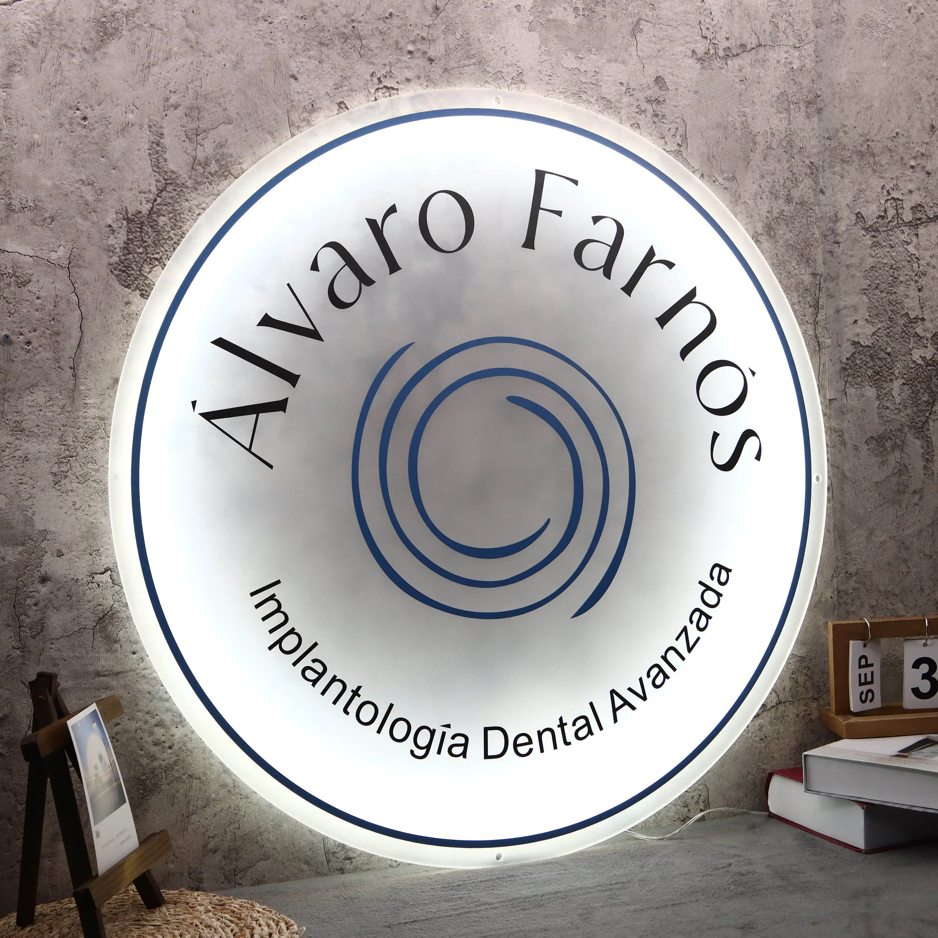 Custom Shop Logo 3D Acrylic Si - Lighting Decor Company ulasan dan harga