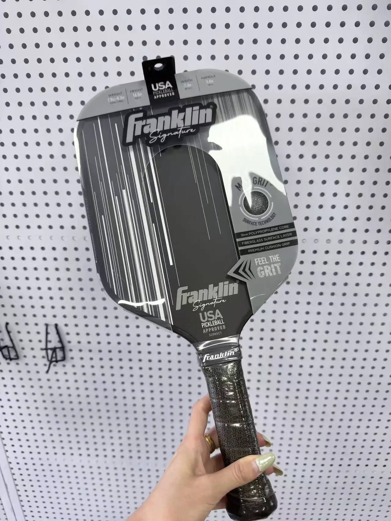 Pickleball Paddle Max Grit Textured Surface Pickle Ball Racket Premium Cushion Grip for Indoor Outdoor Training Competition