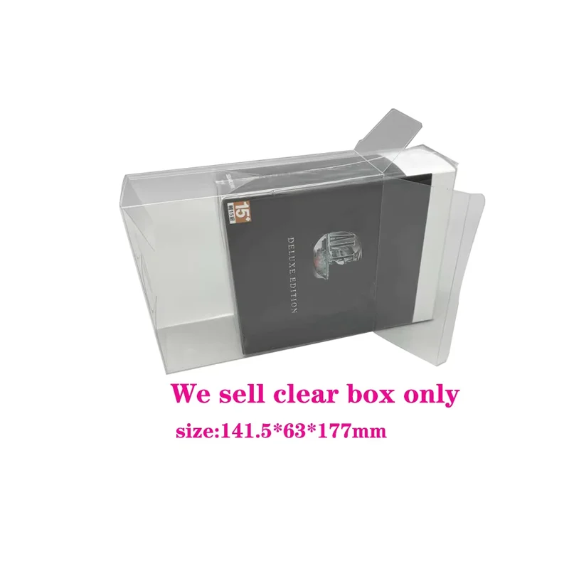 Clear transpparent box for PS5 for final fantasy VII rebirth FF7 collectible transparent protective case display box HK version