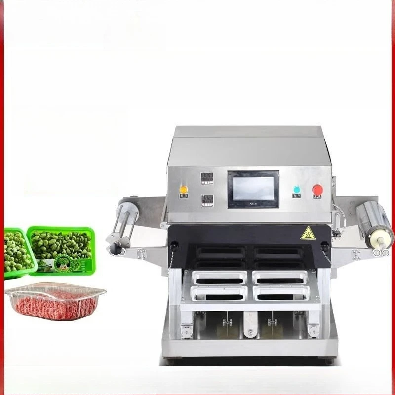 Commercial automatic fresh-keeping packaging machine desktop takeaway modified atmosphere lunch box cooked food   fresh-locking