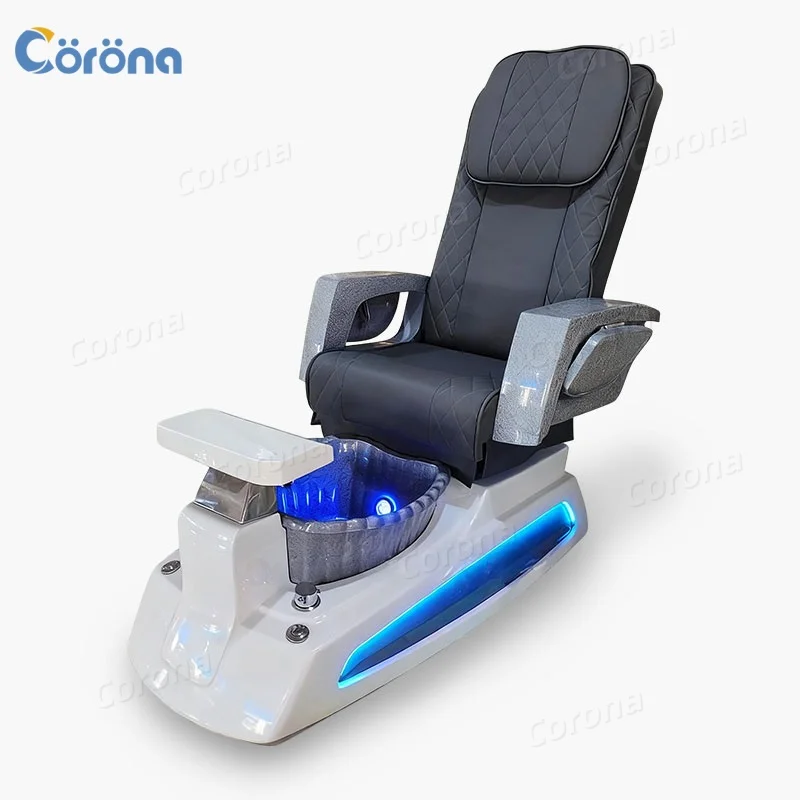 Luxury Arrivals Beauty Salon Furniture Pipeless No Plumbing Whirlpool Pedicure Chair for Nail Salon