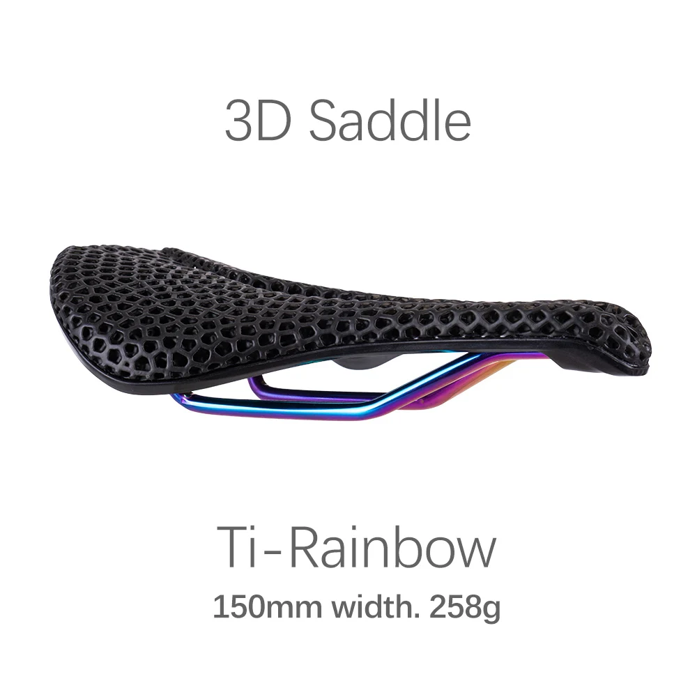 ZTTO Bicycle 3D Printed Saddle Titanium Carbon Rails Ti Power