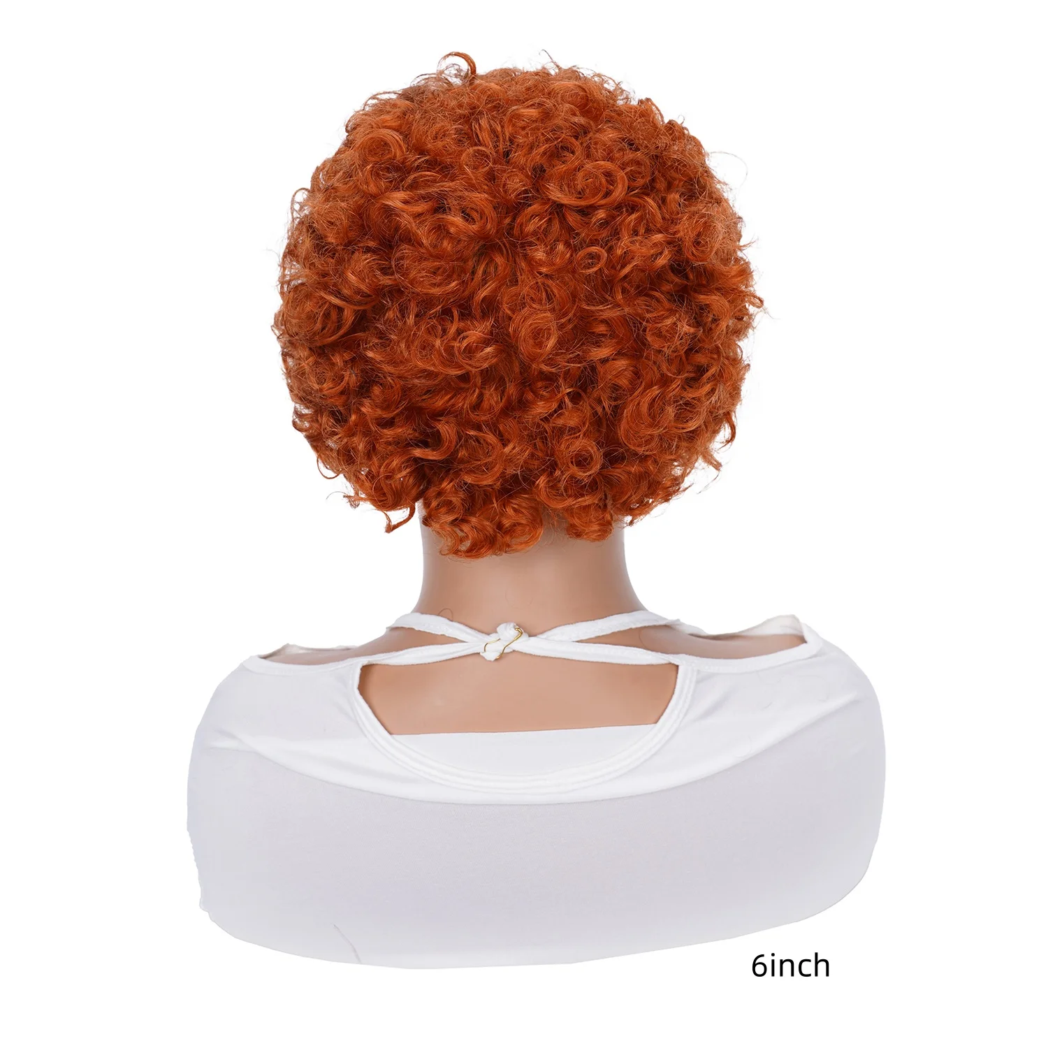 150% Pixie Cut Wigs Human Hair Short Curly 13x1 Transparent Lace Wigs #350 Ginger Color Wigs Wet and Wavy Curly Lace Front Wig