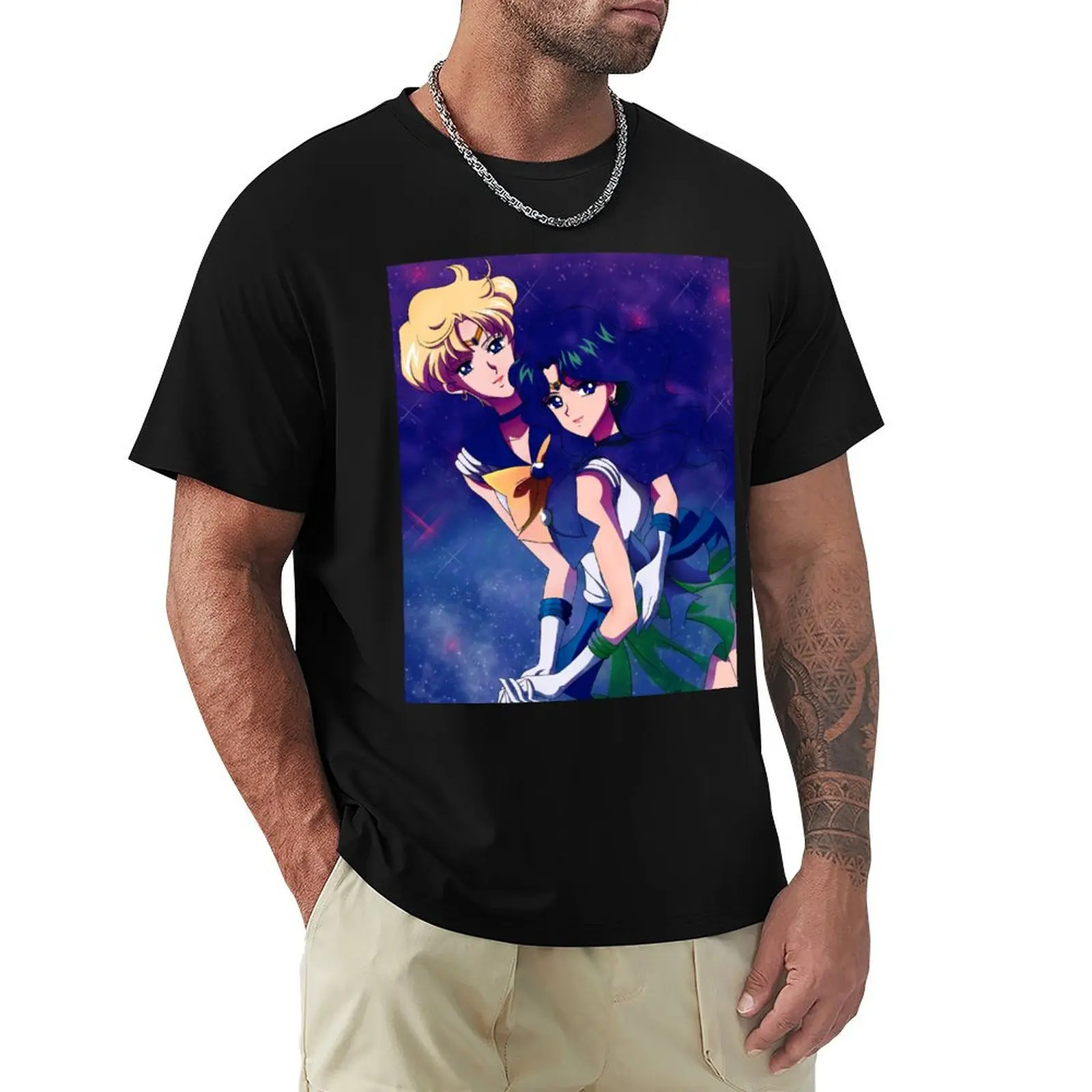 

Galaxy Senshi Love T-Shirt plain topping mens t shirts top quality
