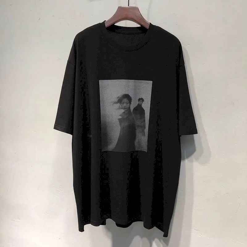 

Hip-Hop T-shirts for Women Printed O-neck Gothic Tops Oversized Casual Korean Style Short Sleeve Large Size Aesthetic Clothes