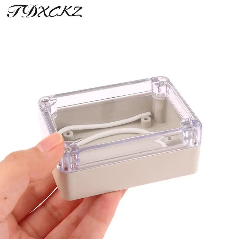 Plastic Waterproof Clear Cover DIY Project Electronic Box Enclosure Case 23*80*55mm