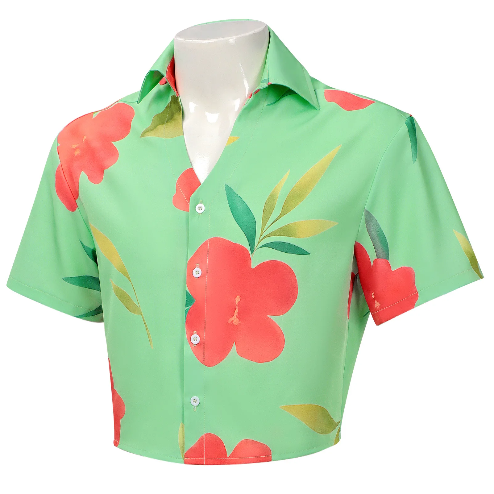 

KPop Demon Hunters Cosplay Abby Disguise Saja Boys Shirt Short Sleeve Shirts Men's Beach Hawaiian Island Style Retro Casual