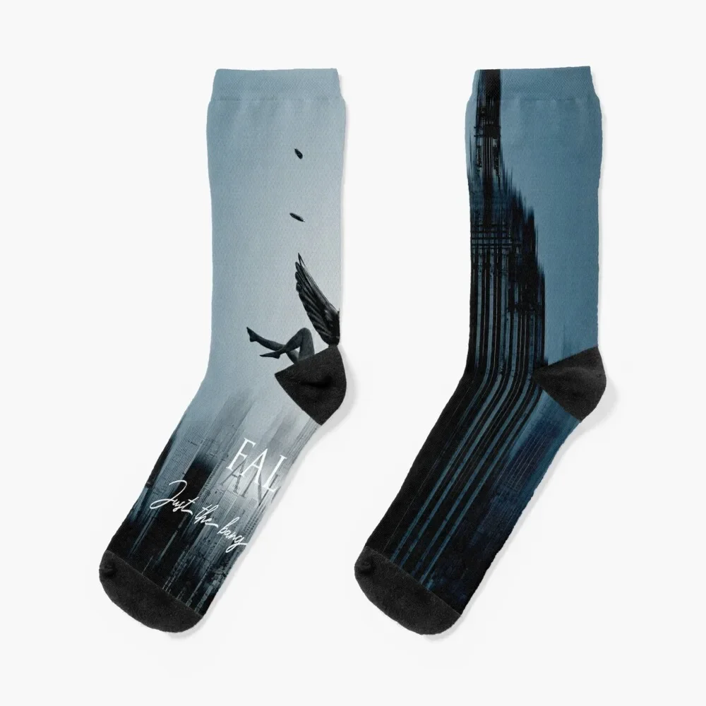 

u2 stay fallen angel blue Socks happy men cotton high quality Men Socks Women's