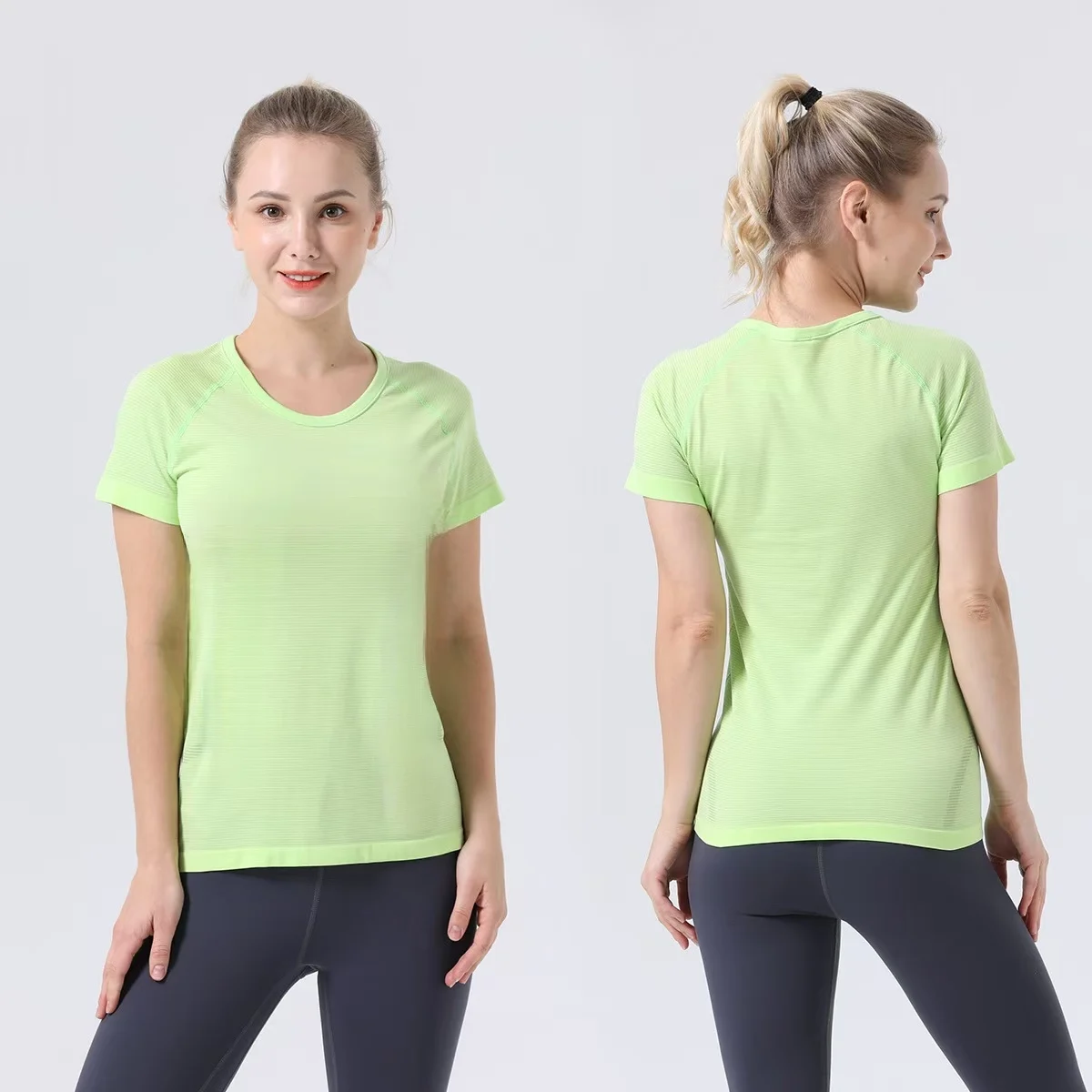 Swiftly Tech 2,0 versión corta Camiseta deportiva de manga corta para mujer, camisetas transpirables de secado rápido de alta elasticidad para Yoga, Fitness y correr