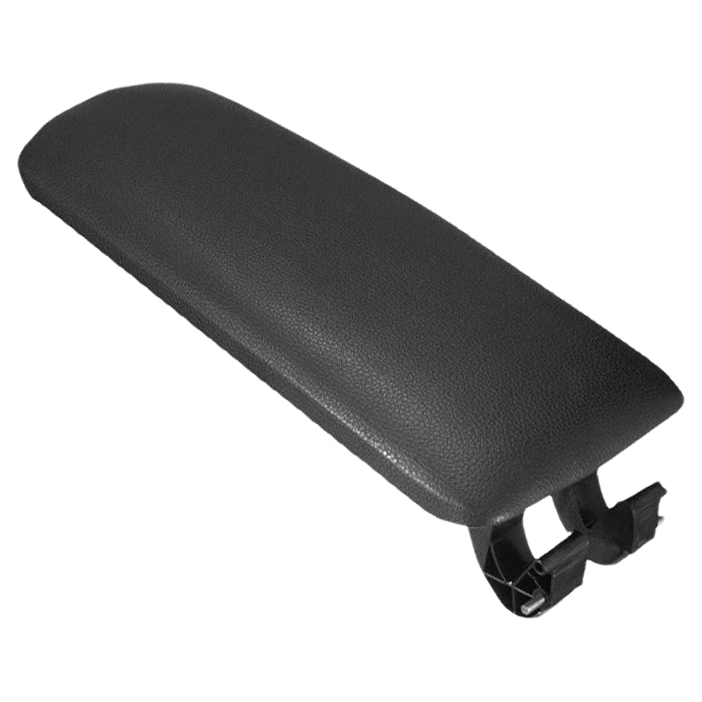 Car Center Console Armrest Storage Box Lid Cover Black PU Leather For Audi A4 2004 2005 2006 2007 2008 without hands-free system 