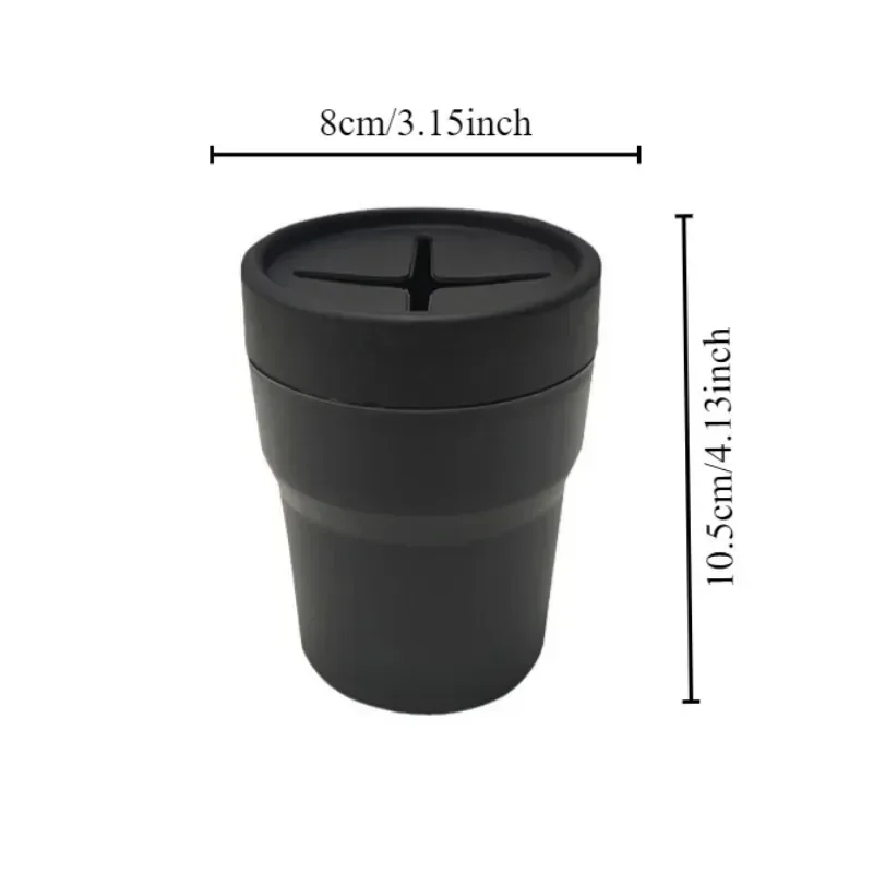 2PCS Car Trash Can with Lid Mini Leakproof Garbage Bin Fits Cup Holder Console Door Waterproof Odorless view 5