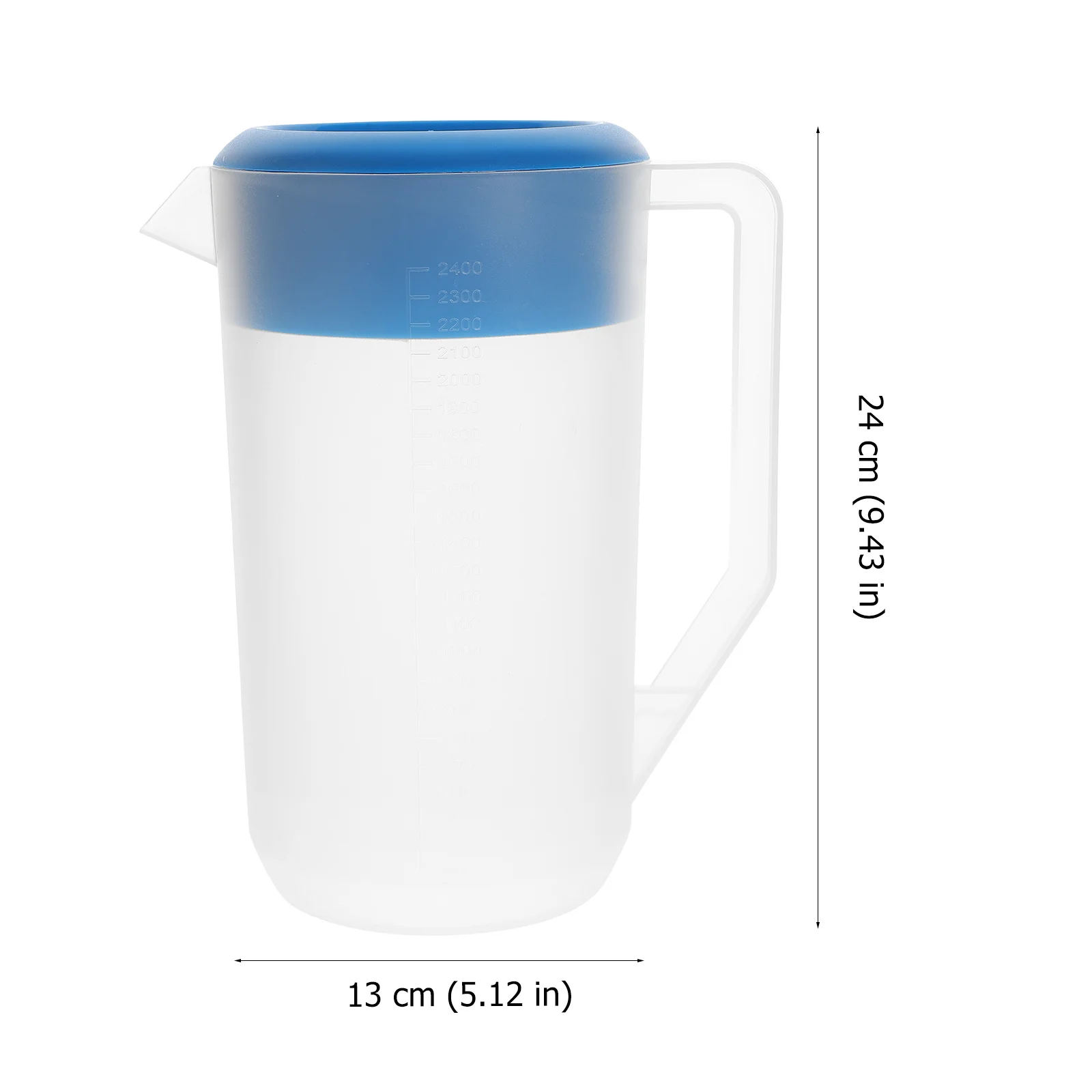 

Plastic Water Pitcher with Lid Clear Juice Pitcher Scale Convenient Pouring Drink Jug Pitchers for Drinks