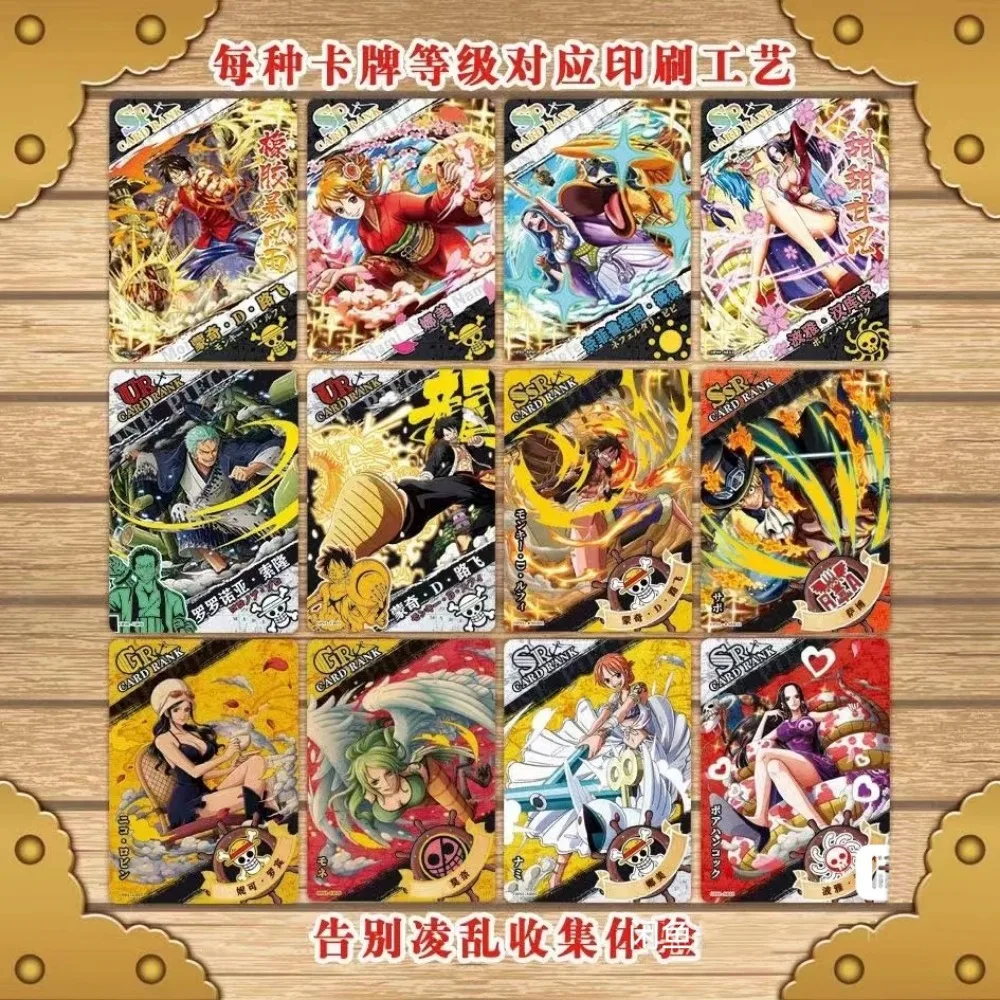 Wholesales One Piece Collection Cards Famous Anime Protagonist Group Collector\'s Edition Secret Diamond Flash Card Kids Gifts