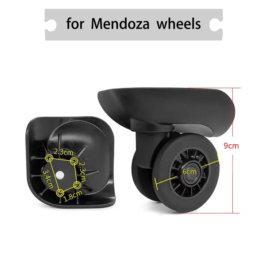 

for Mendoza universal wheel for Nichimoto suitcase Silent Wheel Wheel Suitcase pulley Replace travel cipher box wheel accessorie