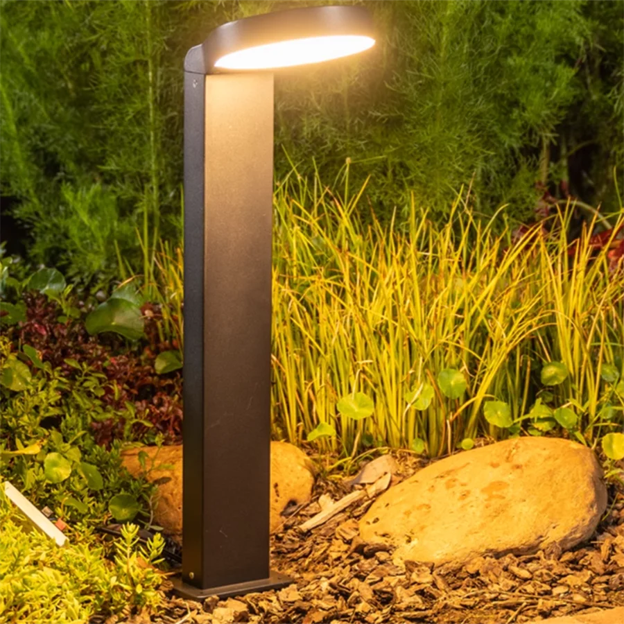 

18W Aluminum Outdoor Landscape Pathway Lights Waterproof Outdoor Garden Bollard Lighting Courtyard Exterior Lawn Column Light