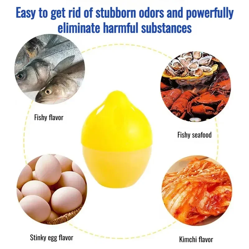 معطر الليمون النشط لإزالة الروائح الكريهة والتعقيم وإزالة الروائح الكريهة وإزالة الروائح الكريهة في الثلاجات