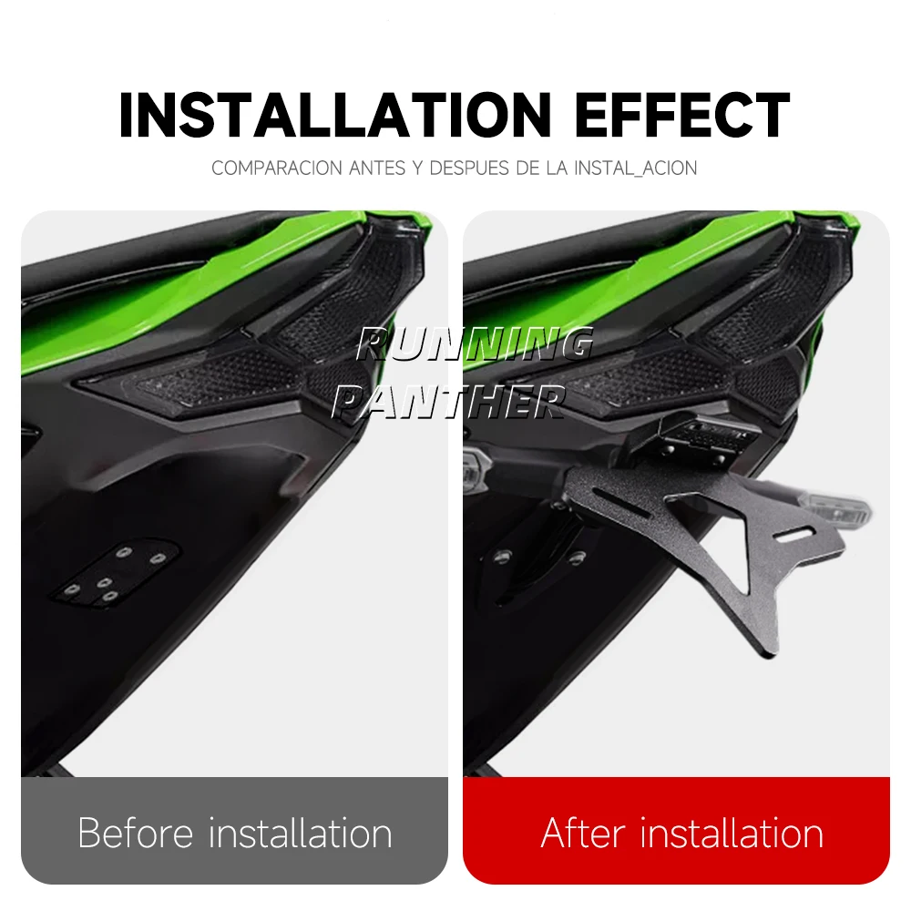 Motorcycle Rear Short Tail Stock Tidy For Kawasaki Ninja ZX-10R ZX10R ZX 10R 2021-UP Tailstock Bracket kit License Plate Holder