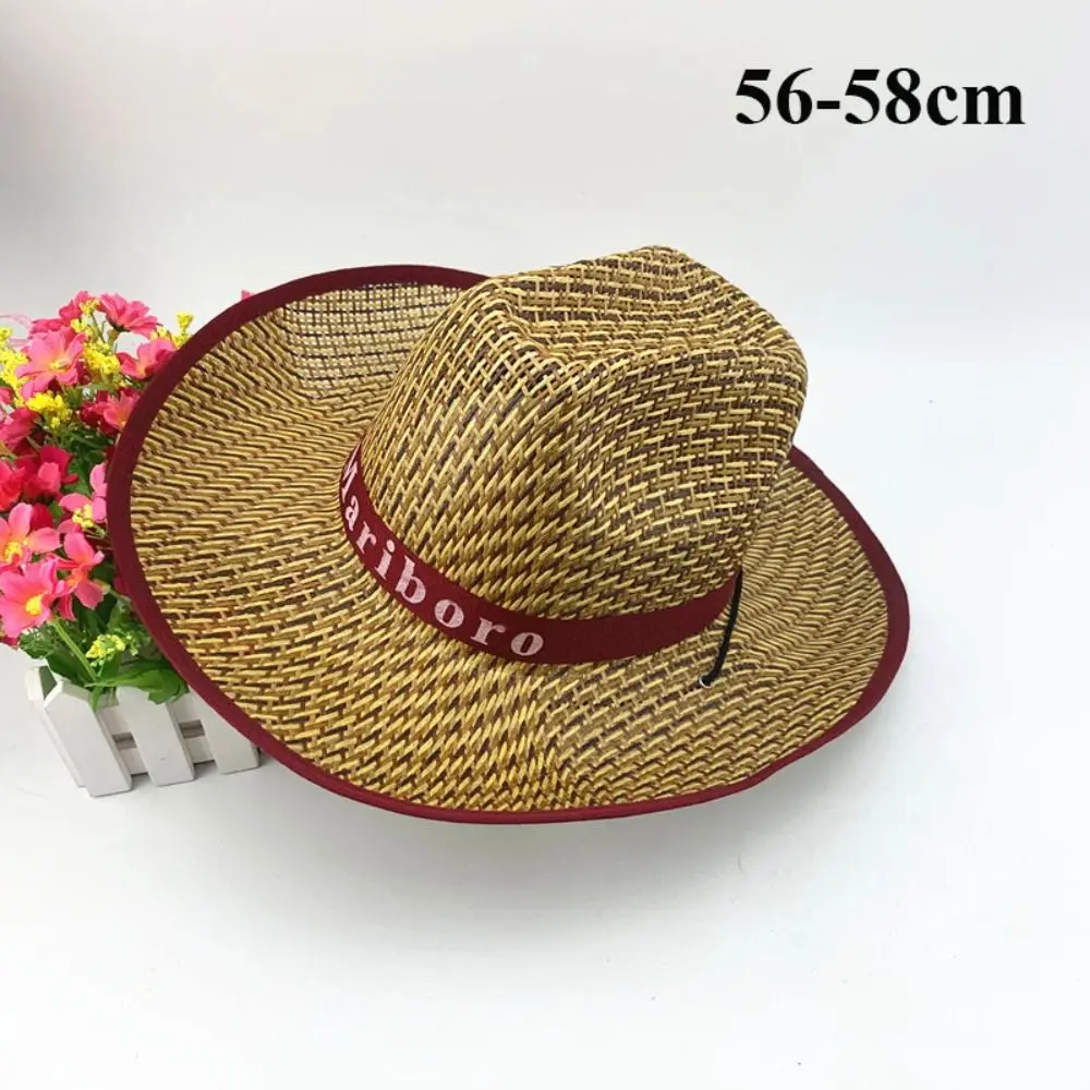 Men Women Natural Sunshade Panama New UV Protection 5 Styles Summer Wide Brim Foldable Beach Hat Summer Fashion Wear