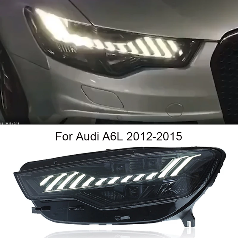 

Car Headlights For Audi A6 2012-2015 LED Headlight Upgrade A7 Style Head Lamp DRL Signal Projector Lens Automotive Accessories